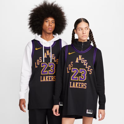 Majica Nike LeBron James Los Angeles Lakers City Edition Dri-FIT ADV NBA Authentic "Black" | Moški | Košarka | 01 | SPORTSHOWROOM