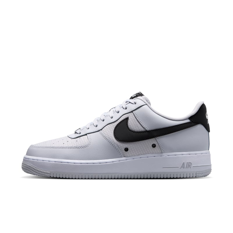 Nike Air Force 1 '07 LV8 Ripstop Sneaker "Geyser Grey & Black" | Herren | Sportstyle | 01 | SPORTSHOWROOM
