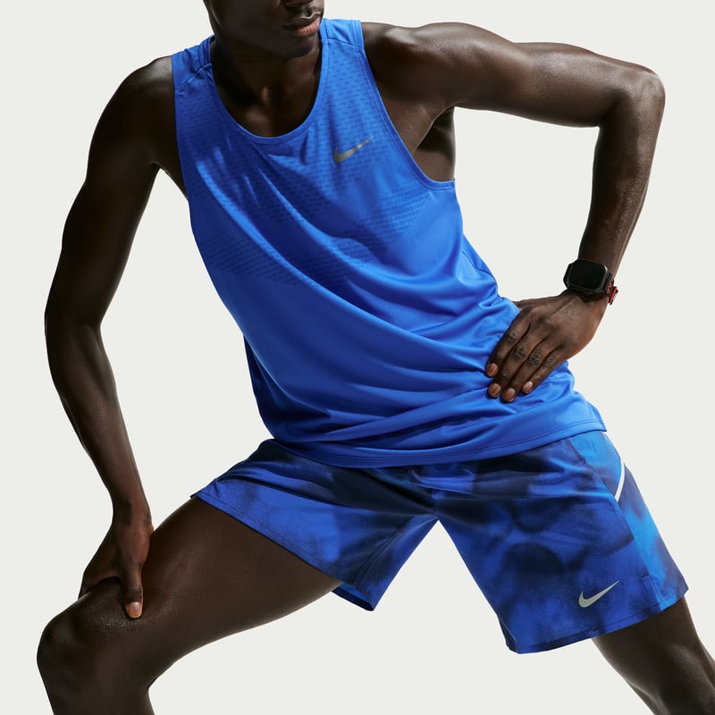Pantalones cortos Nike Miler Dri-FIT 7" Brief-Lined Printed "Midnight Navy" | Hombre | Correr | 04 | SPORTSHOWROOM