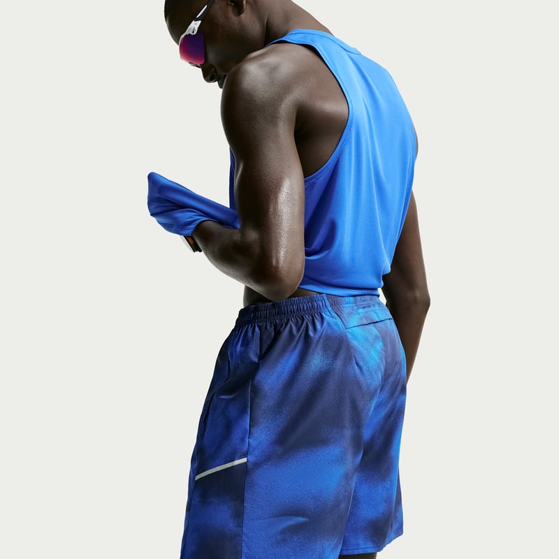 Pantalones cortos Nike Miler Dri-FIT 7" Brief-Lined Printed "Midnight Navy" | Hombre | Correr | 03 | SPORTSHOWROOM