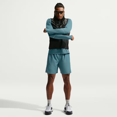 Pantalones cortos Nike Miler Dri-FIT 2-in-1 7" "Smoky Blue & Cerulean" | Hombre | Correr | 01 | SPORTSHOWROOM