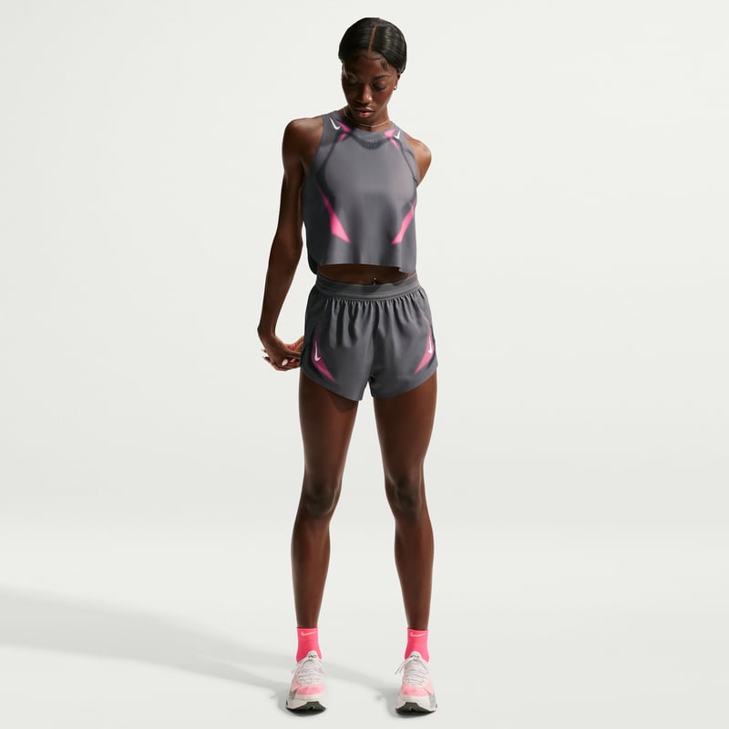 Nike AeroSwift Dri-FIT ADV Brief-Lined 7" Shorts "Iron Grey" | Damen | Laufen | 01 | SPORTSHOWROOM