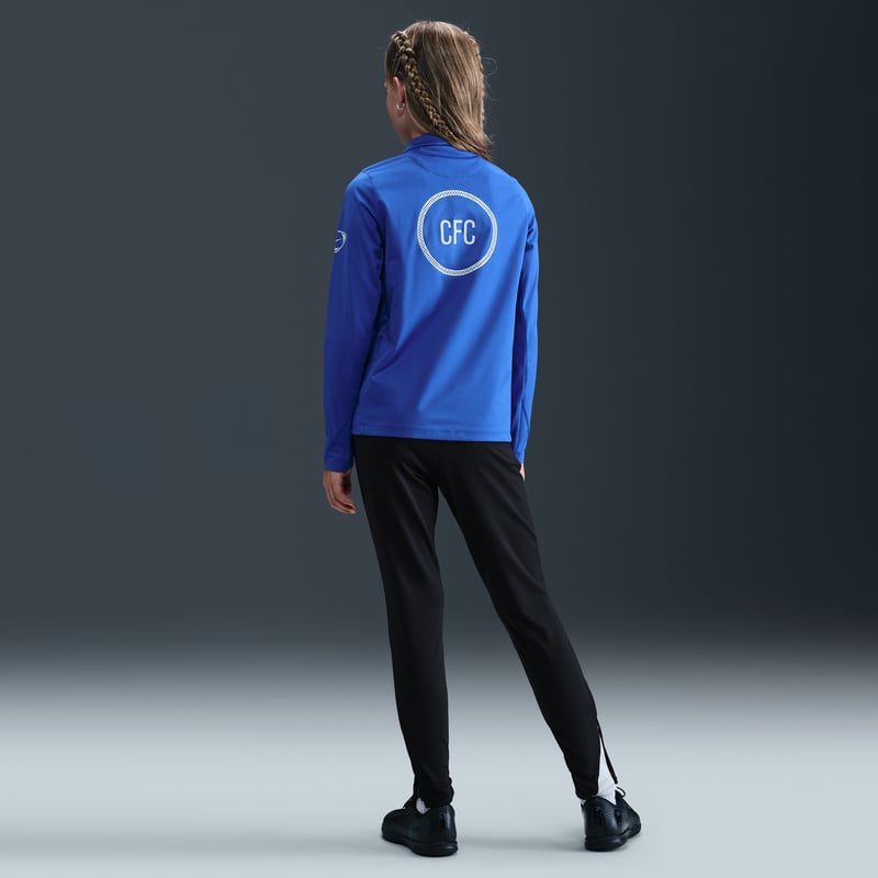 Nike Chelsea F.C. Strike Third Dri-FIT Total 90 Knit Broek "Black & Field Silver" | Kinderen | Voetbal | 04 | SPORTSHOWROOM
