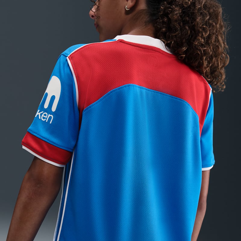 Nike Atlético Madrid 2025/26 Stadium Third Dri-FIT Total 90 Replica Shirt "Photo Blue & Sport Red" | Kids | Football | 02 | SPORTSHOWROOM