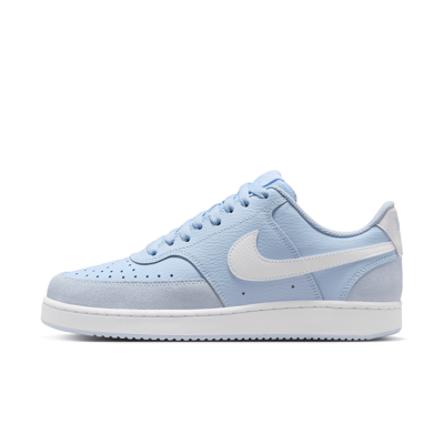 Superge Nike Court Vision Low Suede "Hydrogen Blue & White" | Ženske | Sportstyle | 01 | SPORTSHOWROOM