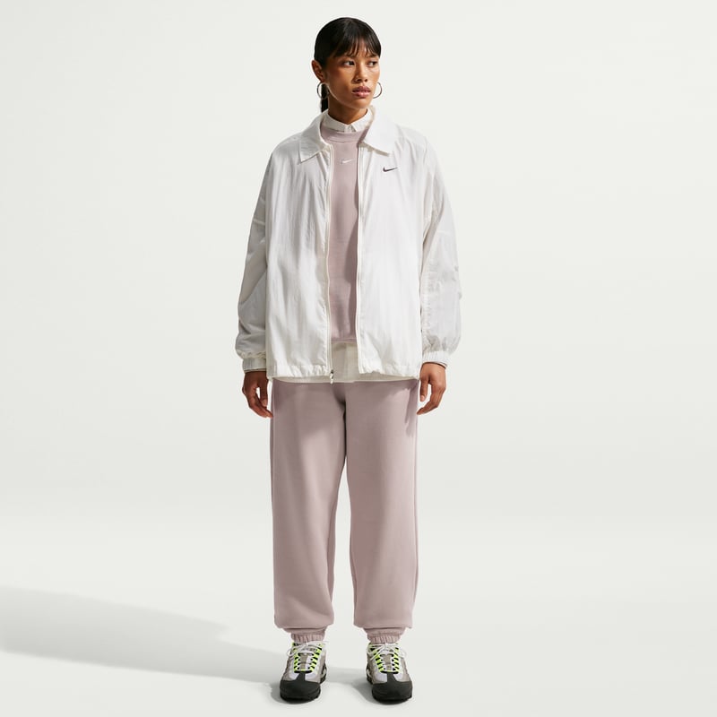 Nike Studio Fleece Medium Weight Oversized Crew Sweater "Cream II & Sail" | Women | | 03 | SPORTSHOWROOM