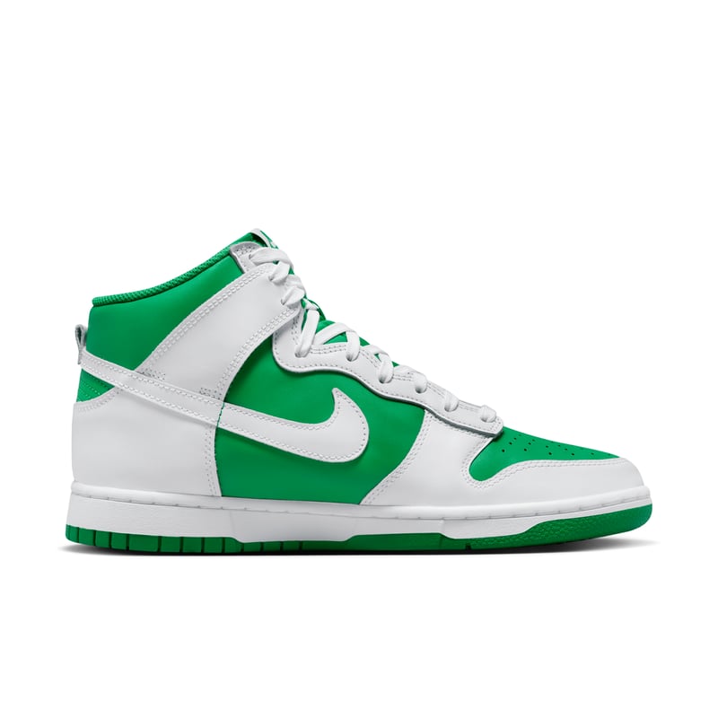 Green nike sales dunks high