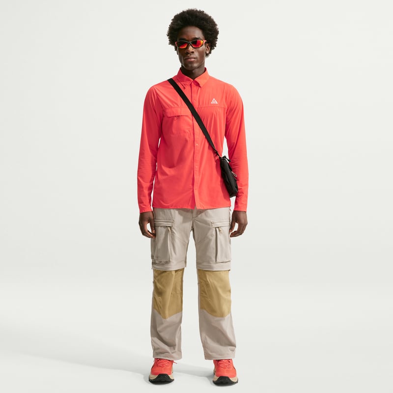 Nike ACG "Aireez" Button-Up Topp "Light Crimson" | Män | Utomhus | 04 | SPORTSHOWROOM