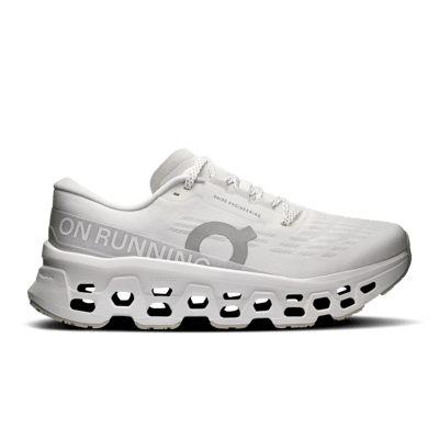 Buty do biegania On Cloudmonster 3 "White & Wolf" | Kobiety | Bieganie | 01 | SPORTSHOWROOM