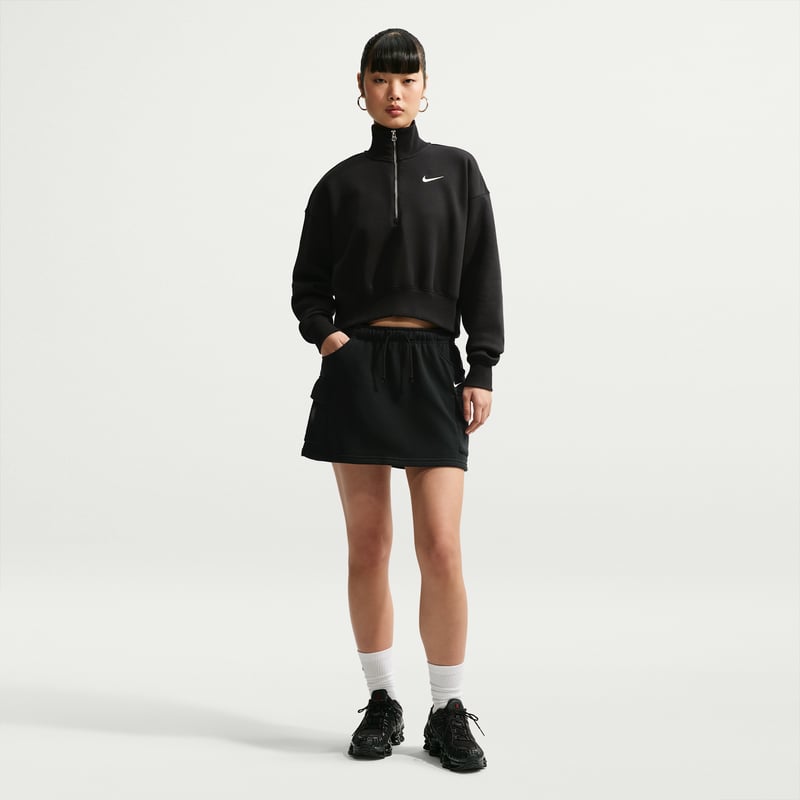 Nike Phoenix Fleece 1/4-Zip Cropped DQ5767-010 04