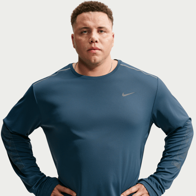 Nike Miler Dri-FIT UV Long-Sleeve Winterized Shirt "New Slate" | Herren | Laufen | 01 | SPORTSHOWROOM