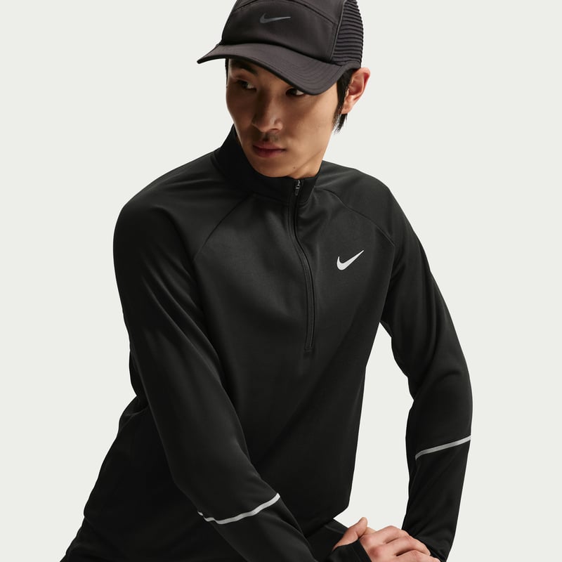 Nike Miler Therma-FIT Winterized 1/2-Zip Top "Black" | Men | Running | 03 | SPORTSHOWROOM