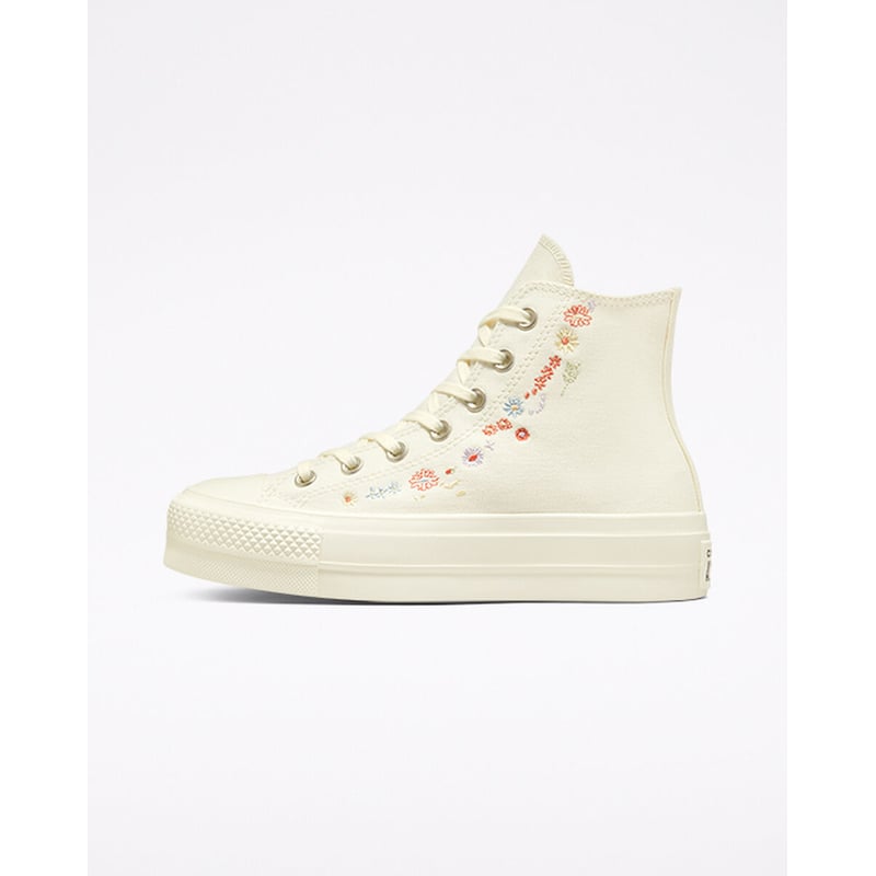 Converse Chuck Taylor All Star Lift Platform High ‘Embroidered Floral’ A01586C 03