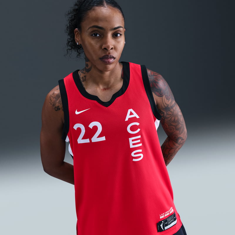 Tricko Nike A'ja Wilson Las Vegas Aces 2024 Rebel Edition Dri-FIT WNBA Victory "University Red" | Ženy | Basketbal | 02 | SPORTSHOWROOM