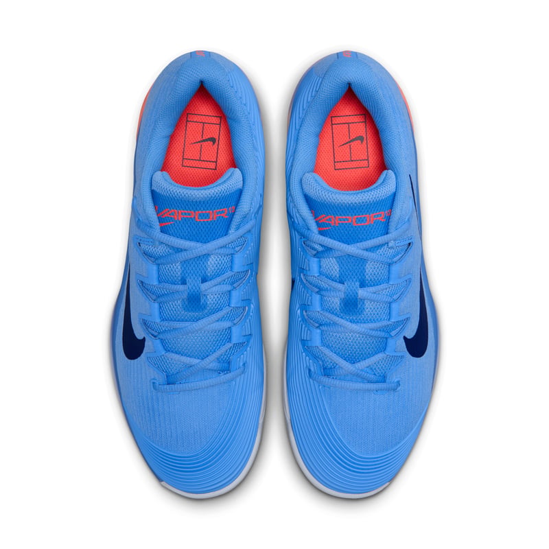 Nike Vapor 12 tennis runners "University Blue & Hot Lava" | Men | Tennis | 04 | SPORTSHOWROOM