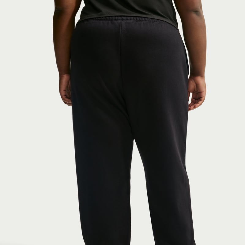 Nike Studio Fleece Medium Weight Oversized High-Rise Cuffed Bukse "Total Black & Sail" | Dame | | 02 | SPORTSHOWROOM