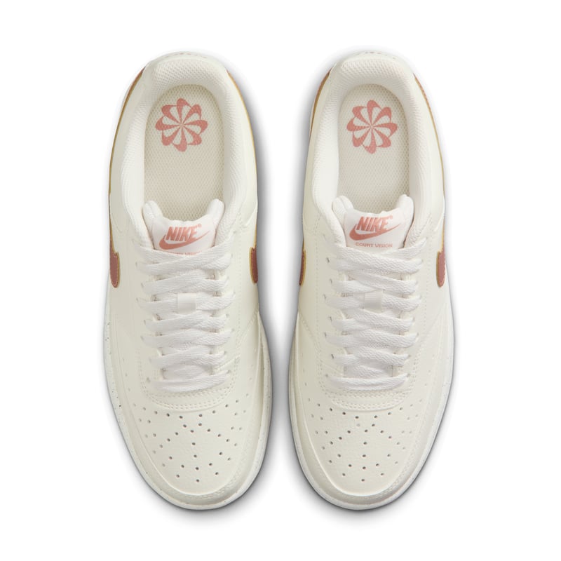 Nike Court Vision Low Next Nature sneakers "Sail & Rose Gold" | Dames | Sportstyle | 04 | SPORTSHOWROOM