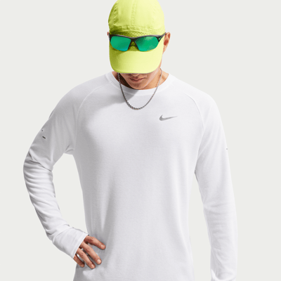 Nike Stride Dri-FIT Running Waffle Crew Top "White" | Herren | Laufen | 01 | SPORTSHOWROOM