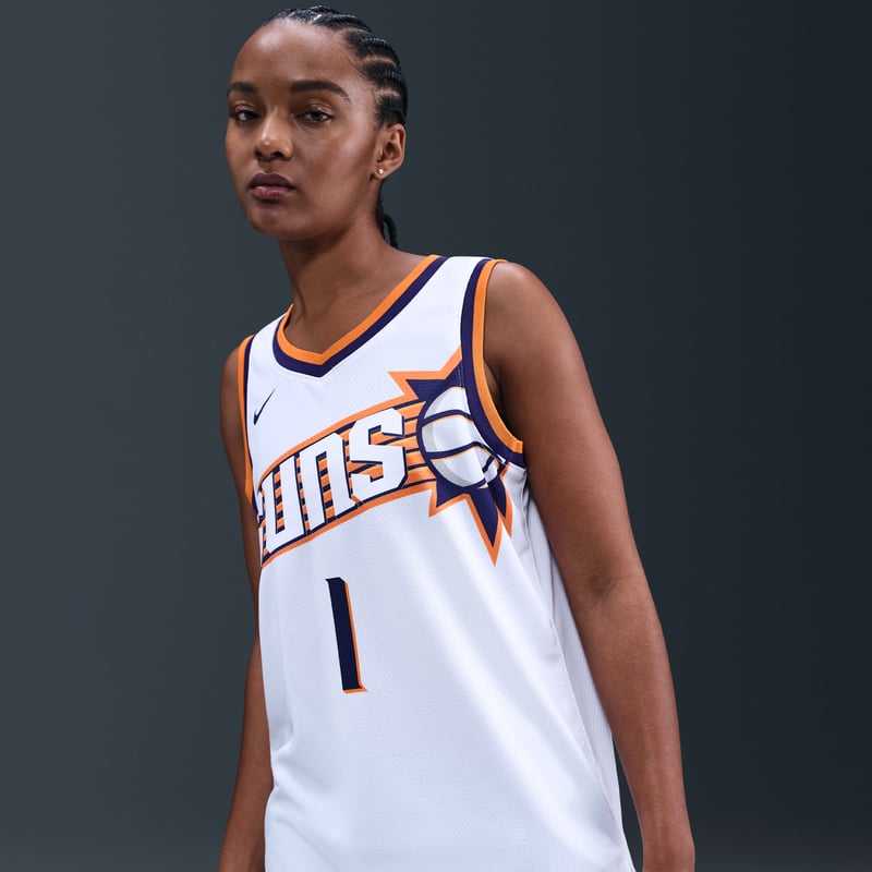 Nike Devin Booker Phoenix Suns 2023/24 Association Edition Dri-FIT NBA Swingman Shirt "White" | Men | Basketball | 02 | SPORTSHOWROOM