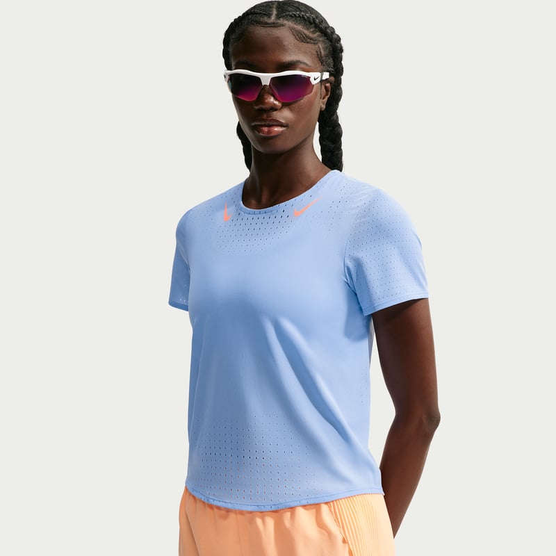 Majica Nike AeroSwift Dri-FIT ADV "Aluminium & Atomic Pink" | Ženske | Tek | 01 | SPORTSHOWROOM
