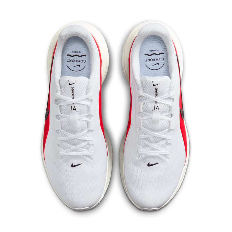 Обувки Nike Downshifter 14 "White & Bright Crimson" | Мъже | Бягане | 04 | SPORTSHOWROOM