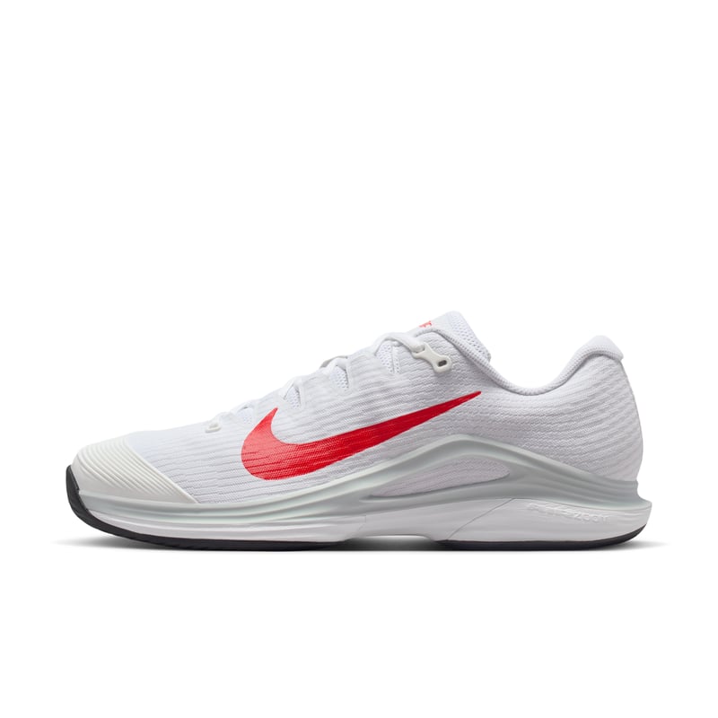 Nike Vapor 12 tennisskor "White & Light Crimson" | Män | Tennis | 01 | SPORTSHOWROOM