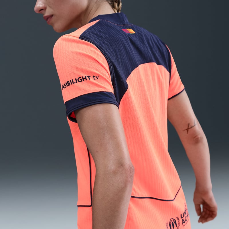 Nike F.C. Barcelona 2025/26 Match Third Dri-FIT ADV Total 90 Authentic Shirt "Bright Mango & Midnight Navy" | Women | Football | 02 | SPORTSHOWROOM