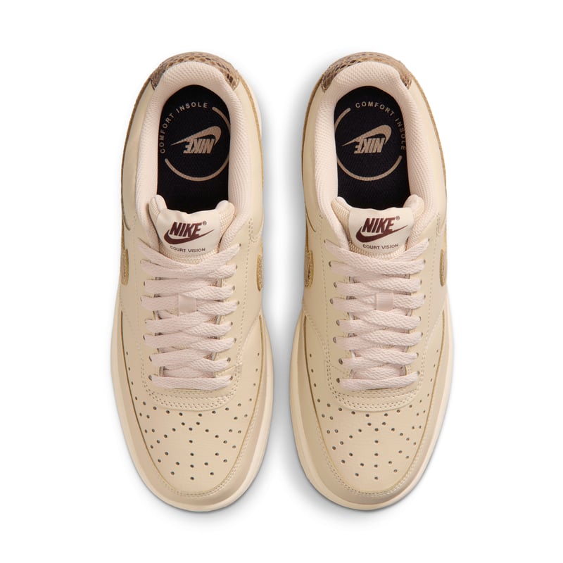 Nike Court Vision Low Premium trainers "Sand Drift & Chocolate" | Women | SportStyle | 04 | SPORTSHOWROOM