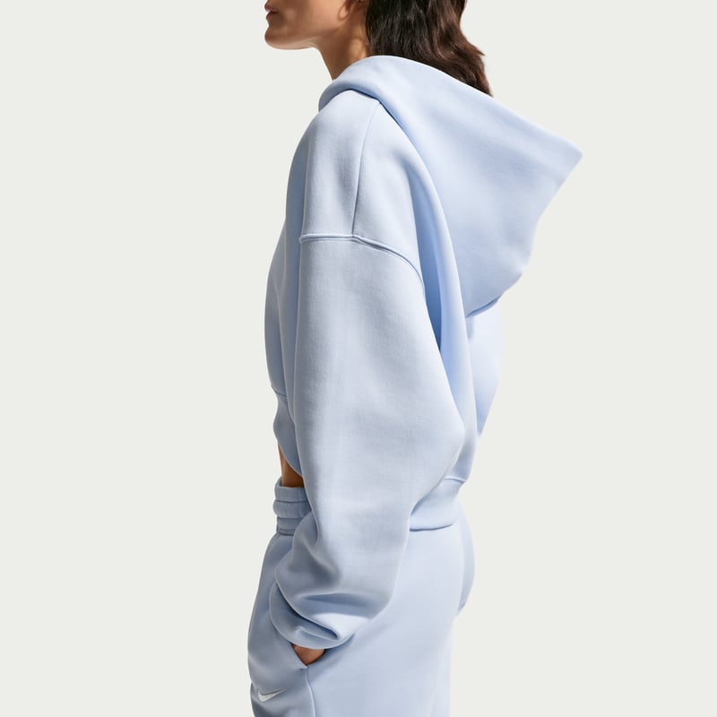 Nike Phoenix Fleece Oversized Cropped Henley IF0258-407 02