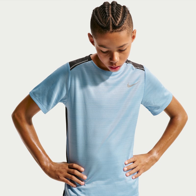 Camiseta Nike Miler Dri-FIT "Psychic Blue" | Niños | | 01 | SPORTSHOWROOM