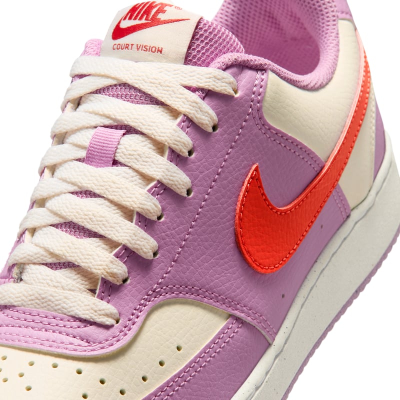 Nike Court Vision Low Next Nature sneakers "Light Magenta & Light Crimson" | Dames | Sportstyle | 07 | SPORTSHOWROOM