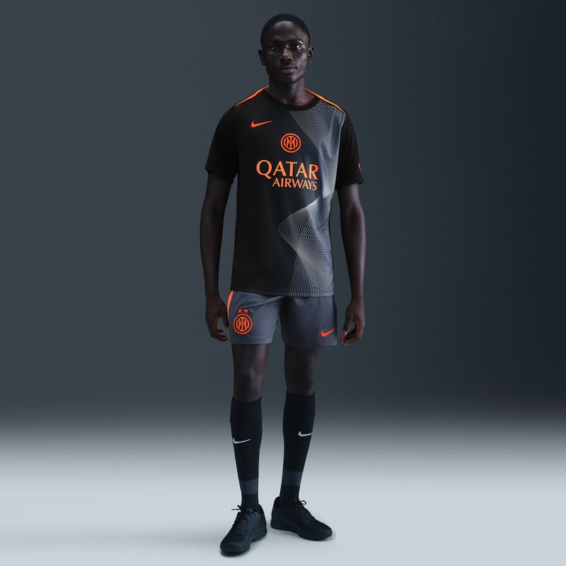 Nike Inter Milan Academy Pro Third Dri-FIT Total 90 Pre-Match Shirt "Black & Thunder Blue" | Men | Football | 04 | SPORTSHOWROOM