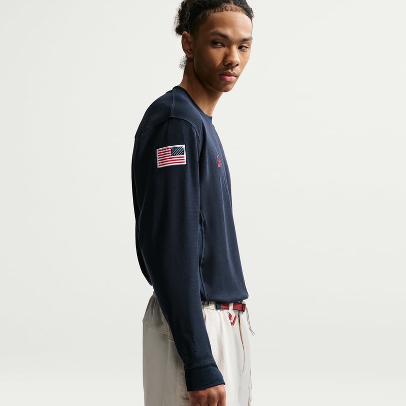 Nike ACG x United States Olympic Team Dri-FIT ADV Skjorte "Obsidian & Chile Red" | Herre | | 03 | SPORTSHOWROOM