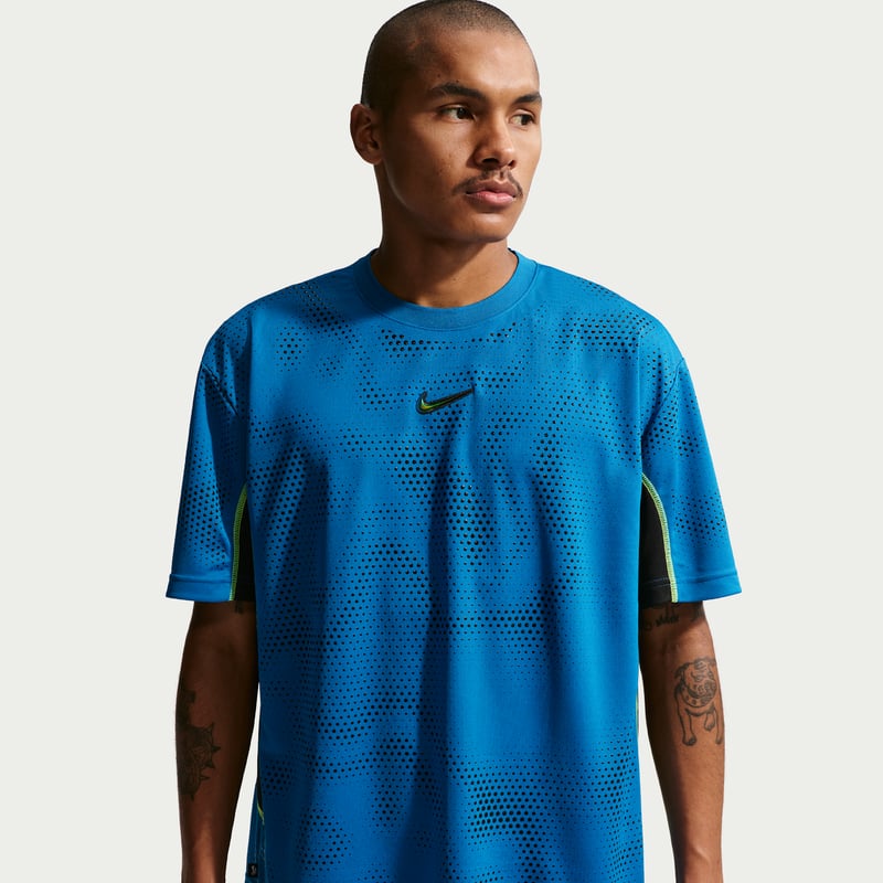Nike SB Ishod Short-Sleeve Shirt "Brilliant Blue & Black" | Men | Skateboarding | 01 | SPORTSHOWROOM