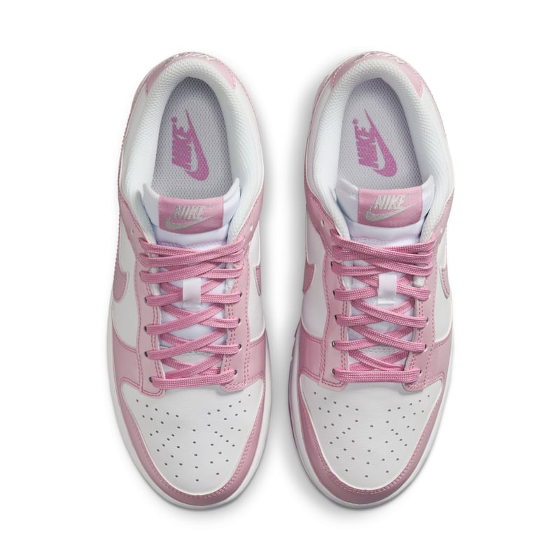 Nike Dunk Low SE ‘Patent’ sneakers "White & Pink Rise" | Dame | Sportstyle | 04 | SPORTSHOWROOM