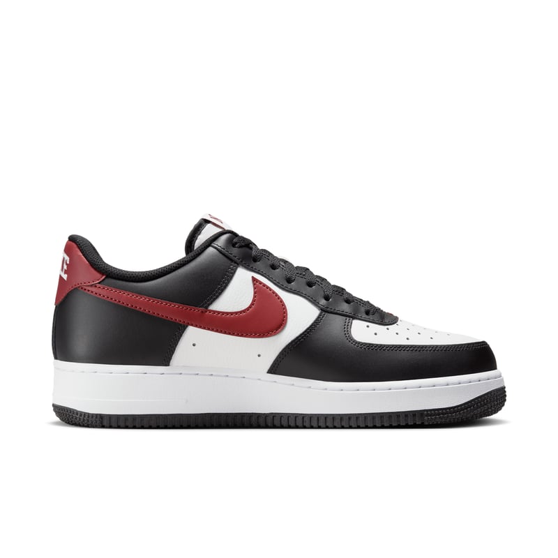 Air force 1s black and red best sale