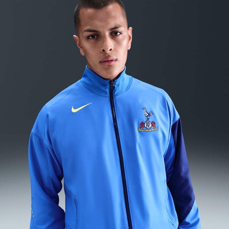 Nike Tottenham Hotspur Strike Third Dri-FIT Total 90 Anthem Jacket "Pacific Blue & Dynamic Yellow" | Men | SportStyle | 01 | SPORTSHOWROOM