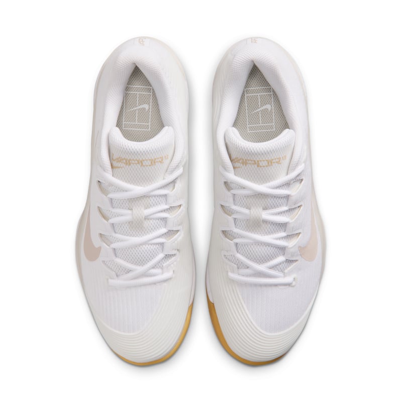 Nike Vapor 12 tennis runners "White & Linen" | Women | Tennis | 04 | SPORTSHOWROOM