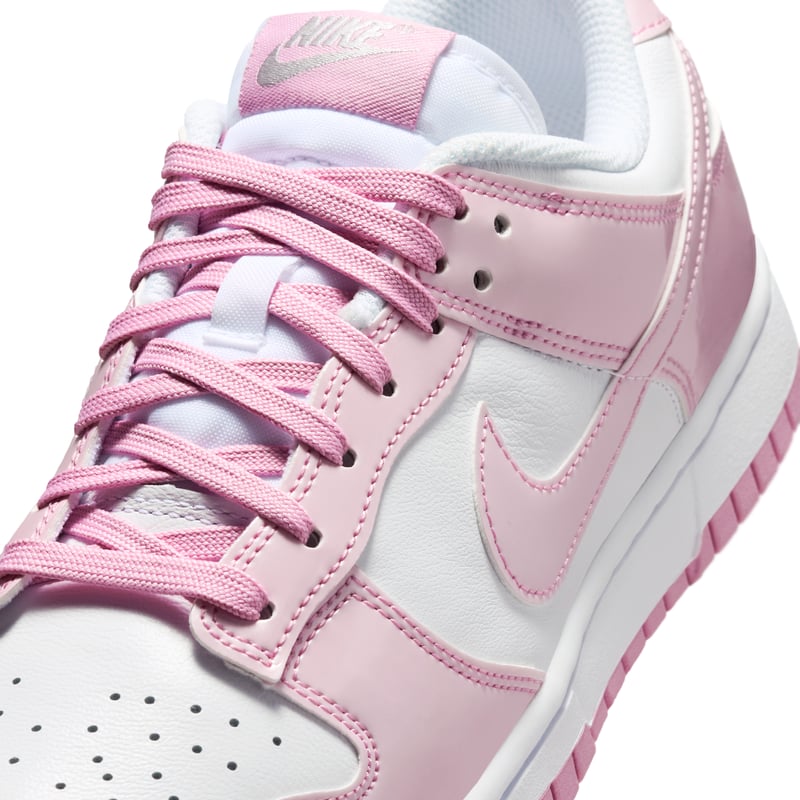 Nike Dunk Low SE ‘Patent’ sneakers "White & Pink Rise" | Dame | Sportstyle | 07 | SPORTSHOWROOM