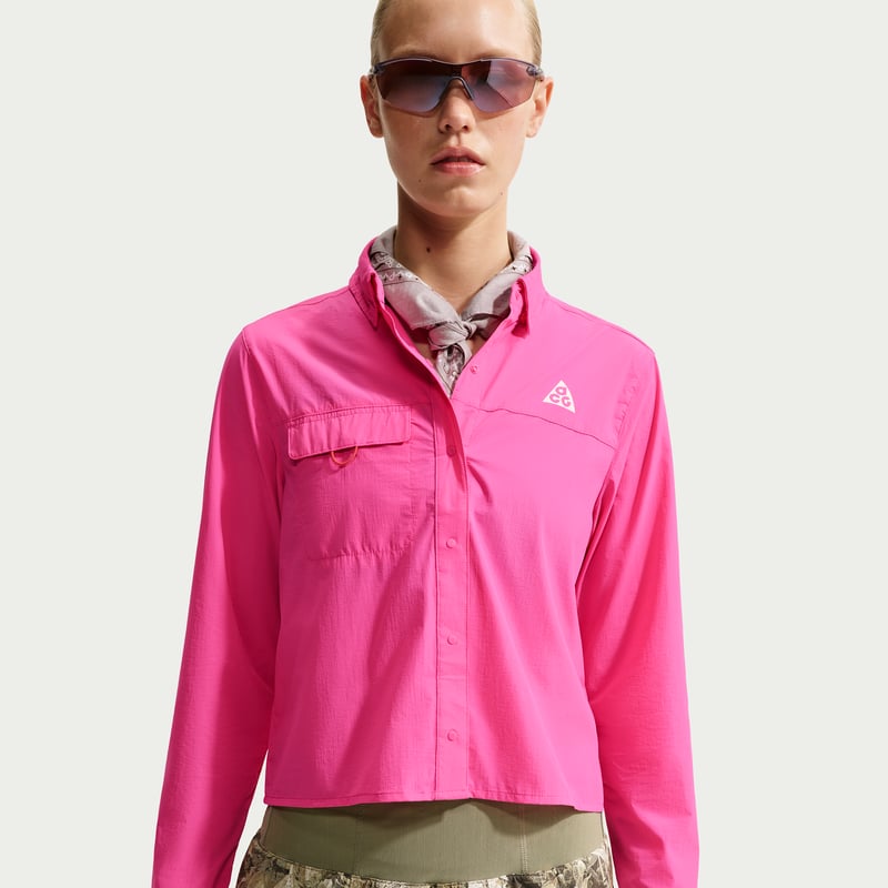Nike ACG "Aireez" Button-Up Topp "Desert Pink" | Kvinnor | Utomhus | 01 | SPORTSHOWROOM