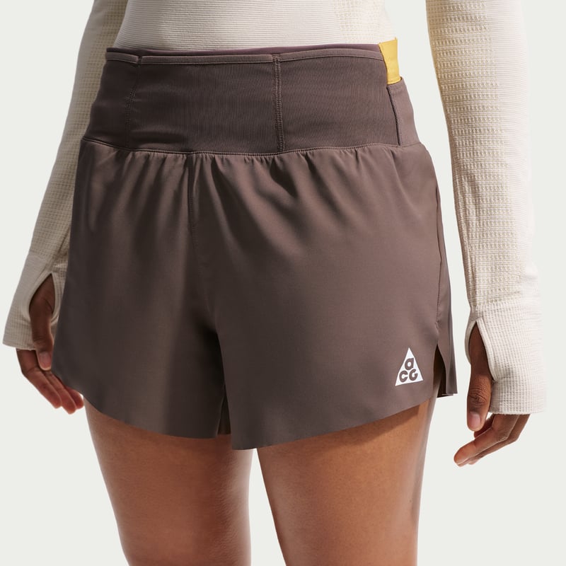 Nike ACG Dri-FIT Mid-Rise Brief-Lined Shorts "Ironstone & Cave Stone" | Women | Outdoor | 02 | SPORTSHOWROOM