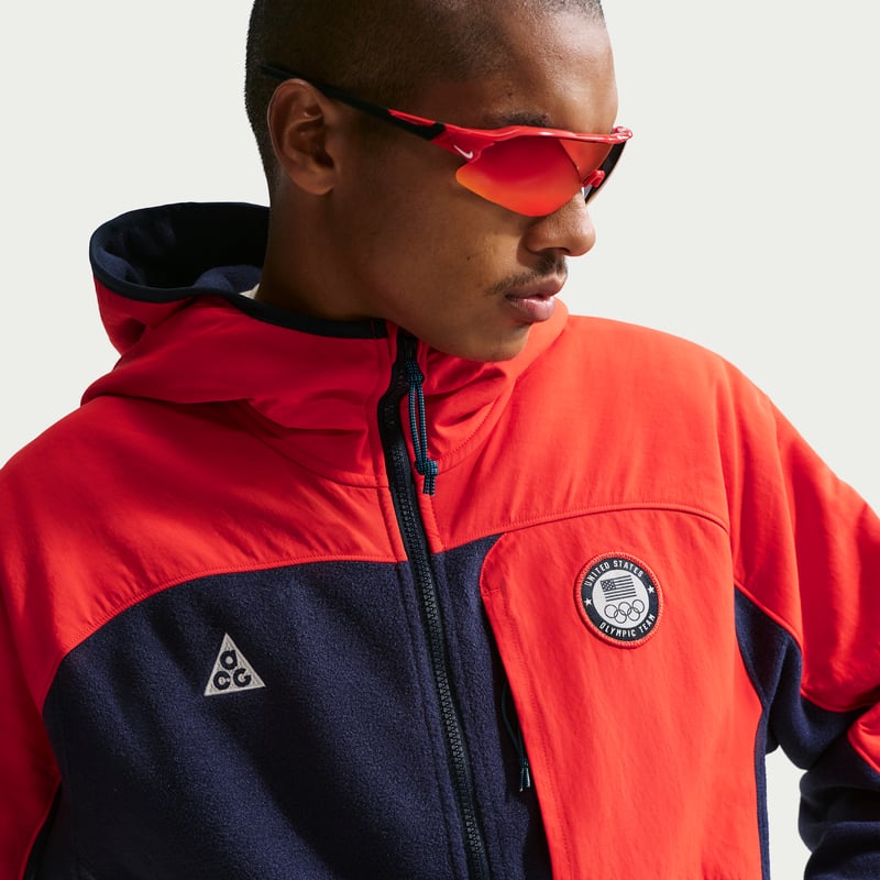 Nike ACG x United States Olympic Team Full-Zip Jacket "Obsidian & Chile Red" | Men | Football | 03 | SPORTSHOWROOM