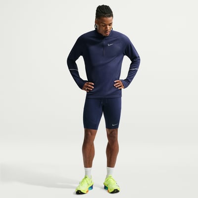 Nike Stride Dri-FIT 1/2 Tights "Midnight Navy" | Herren | Laufen | 01 | SPORTSHOWROOM