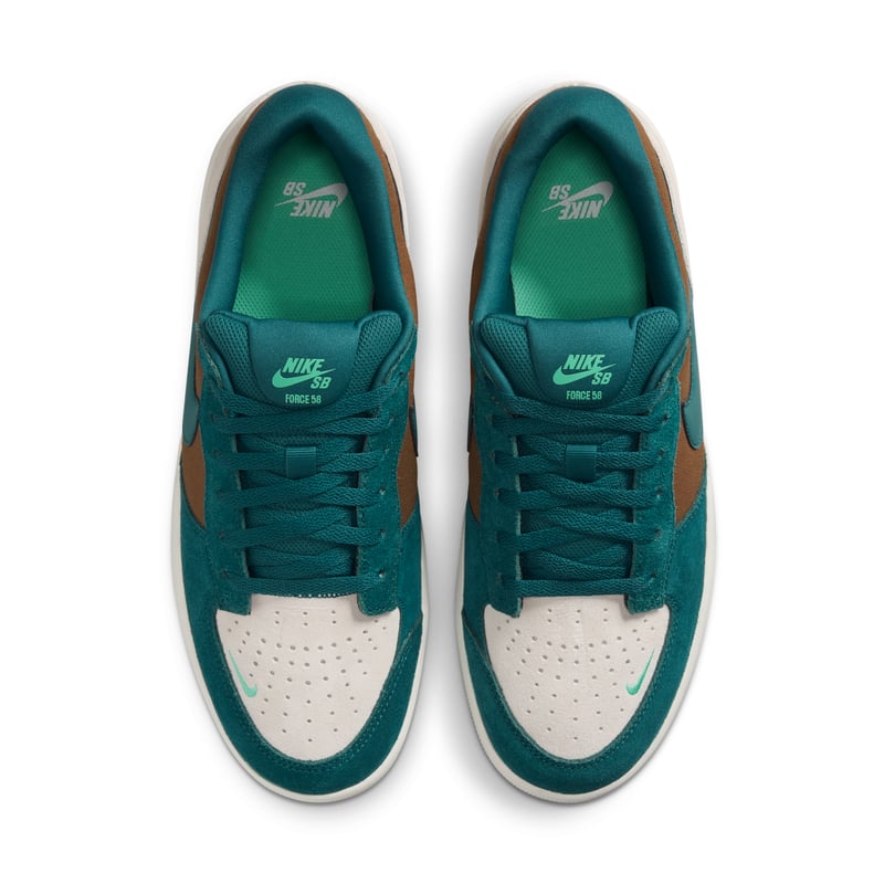 Pantofi de skate Nike SB Force 58 "Mosswood Brown & Geode Teal" | Bărbați | Skate | 04 | SPORTSHOWROOM