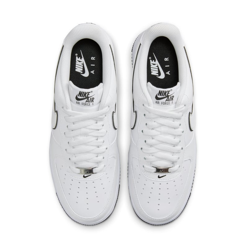 Nike air force on sale one white black swoosh