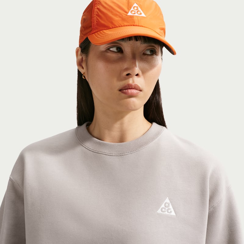Nike ACG 'Tuff Fleece' Women's Therma-FIT Crew-Neck Sweatshirt "College Grey" | Kvinnor | | 03 | SPORTSHOWROOM