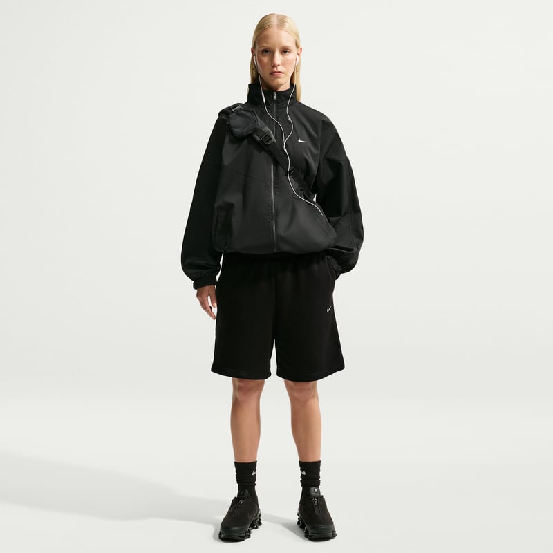 Nike Studio Fleece Medium Weight Oversized High-Rise Shorts "Total Black & Sail" | Dame | | 00 | SPORTSHOWROOM
