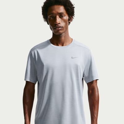Nike Miler Dri-FIT Skjorte "Grey Fog" | Herre | Løping | 01 | SPORTSHOWROOM