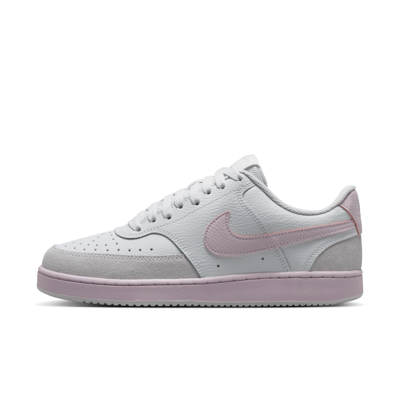 Superge Nike Court Vision Low Suede "Off White & Bleached Lilac" | Ženske | Sportstyle | 01 | SPORTSHOWROOM