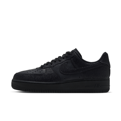 Superge Nike Air Force 1 '07 SE Shagreen "Black & Anthracite" | Ženske | Sportstyle | 01 | SPORTSHOWROOM